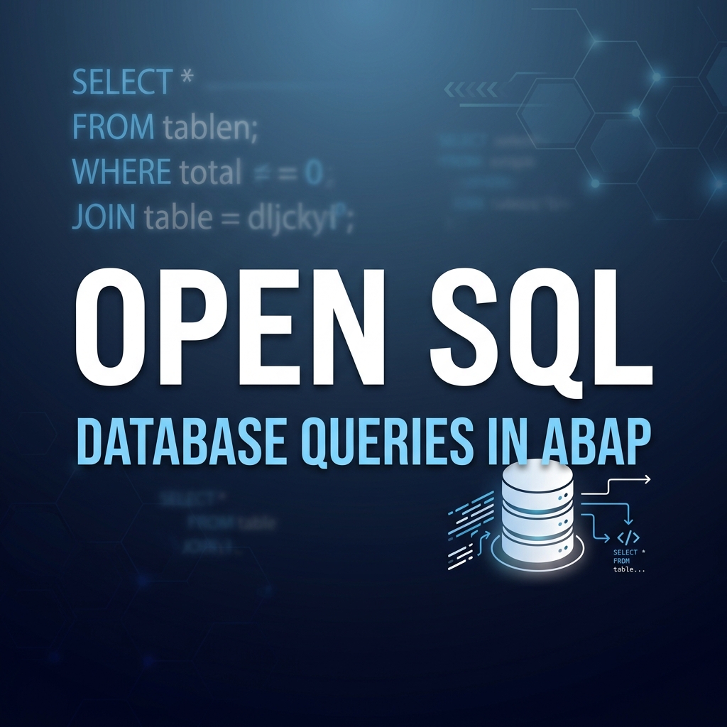 Open SQL in ABAP – How to Read Data from Database Tables - Learn SAP Free