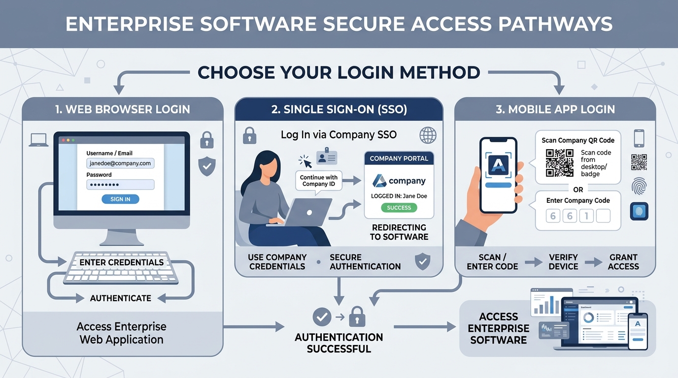 Enterprise Software Secure Access Pathways
