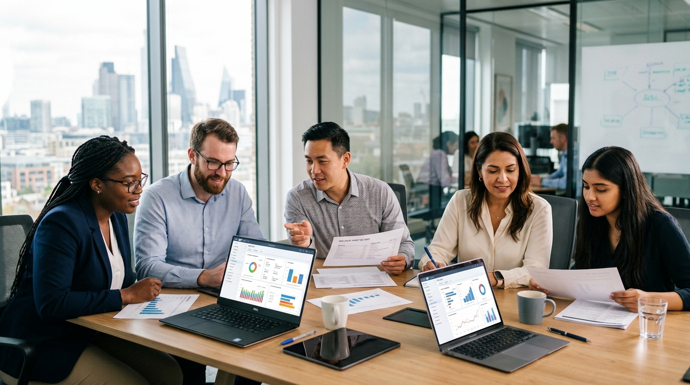 Finance Team Reviewing SAP Reports